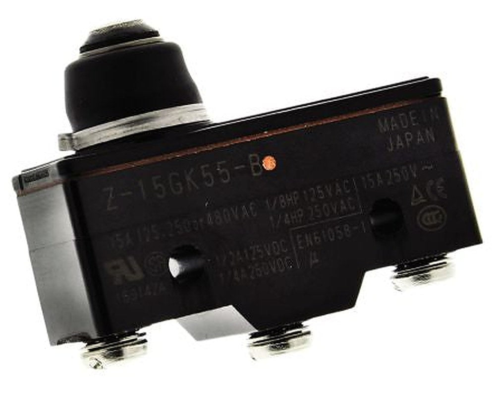 Omron Z Series Spring Plunger Limit Switch, SPDT, IP00, 250V ac, 15A