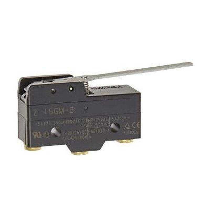 Omron Z Series Hinge Lever Limit Switch, SPDT, IP00, Plastic Housing, 500V ac, 15A