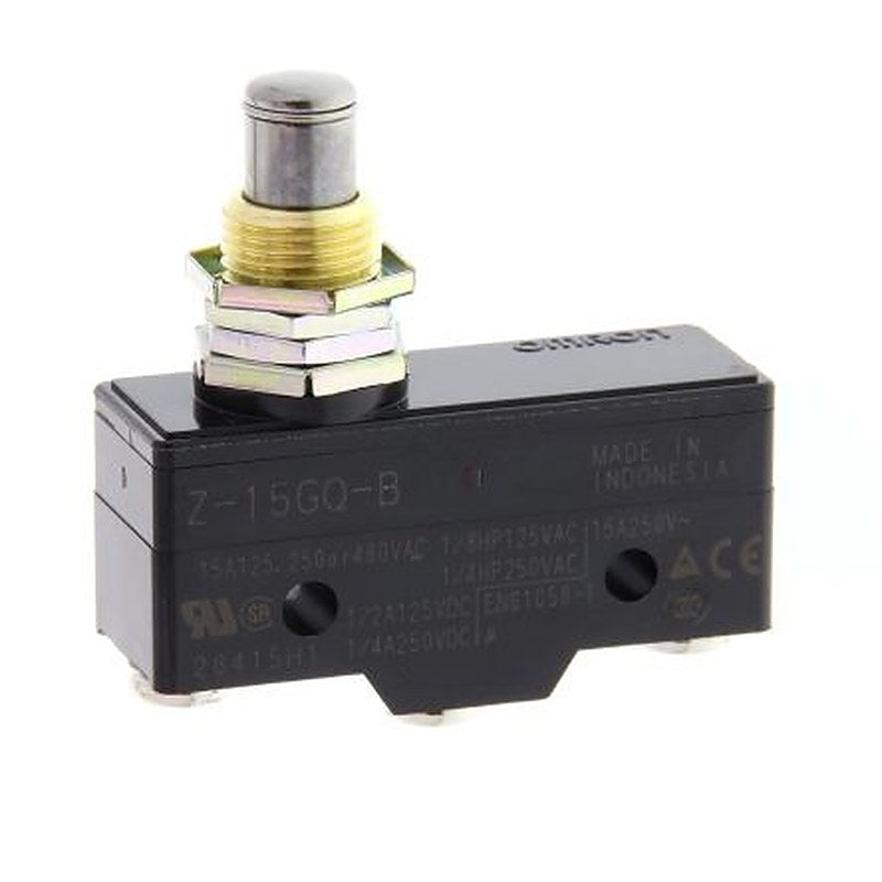 Omron Plunger Limit Switch, IP00, Thermosetting Resin Housing, 500V ac, 15A