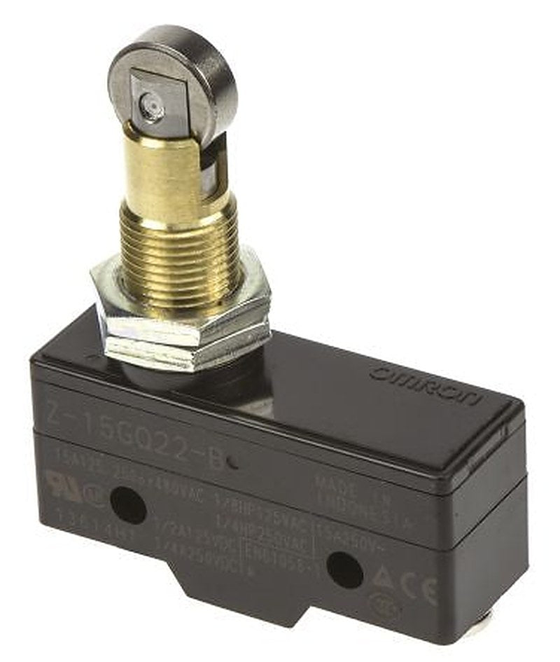 Omron Z Series Plunger Limit Switch, SPDT, IP00, PVC, Phenolic Resin, Metal Housing, 250V ac, 15A
