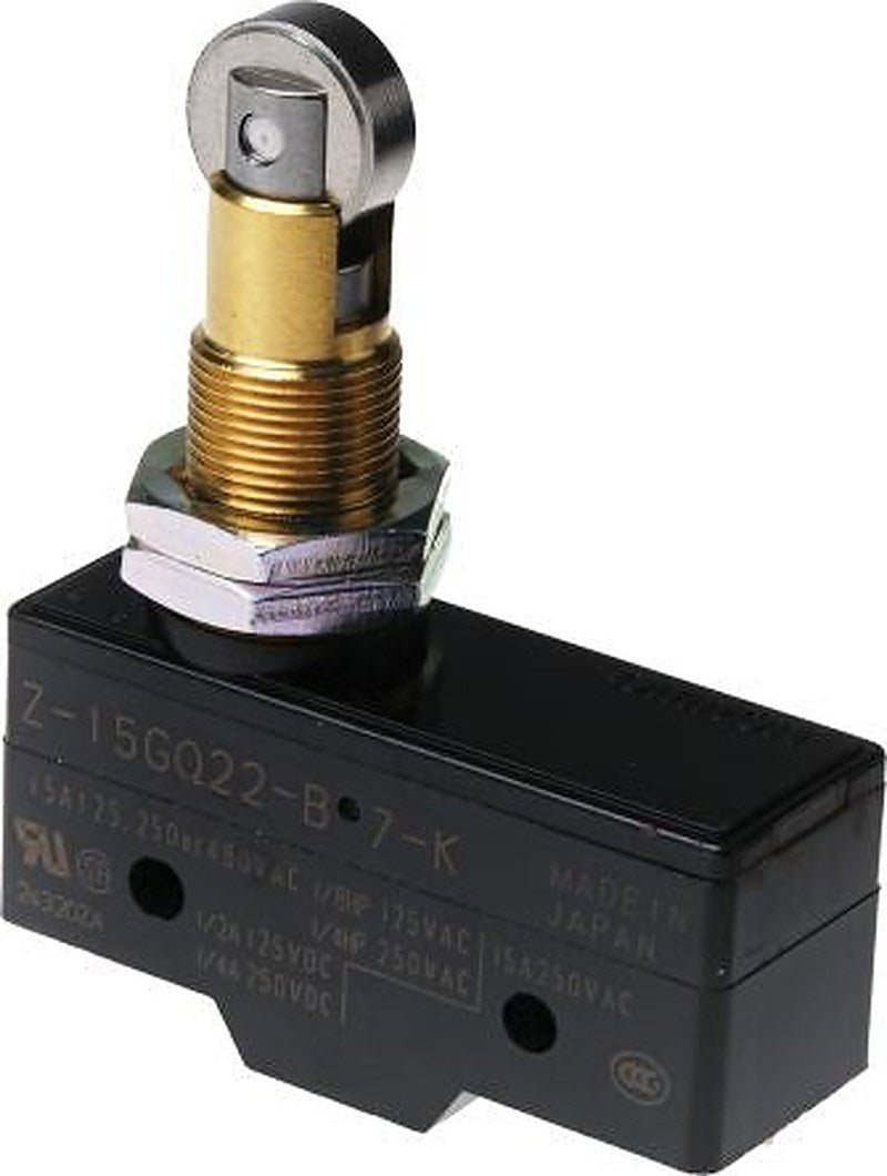 Omron Z Series Roller Plunger Limit Switch, SPDT, IP00, Thermosetting Resin Housing, 500V