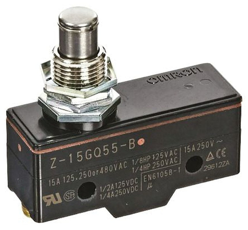 Omron Omron Z Series Plunger Limit Switch, SPDT, IP00, Thermosetting Resin Housing, 500V, 15A