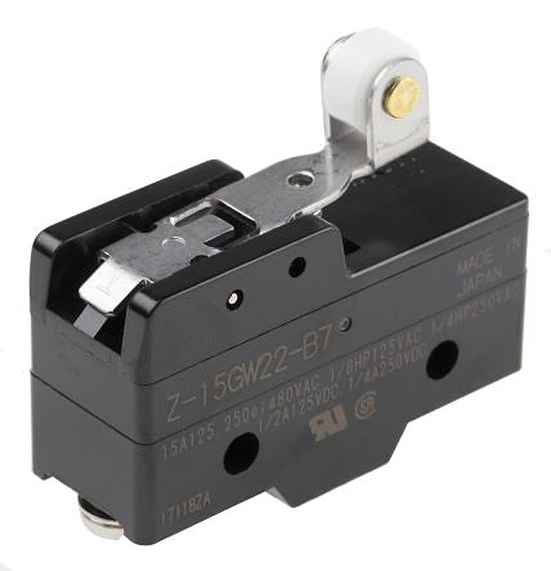 Omron Z Series Roller Lever Limit Switch, SPDT, IP00, Thermosetting Resin Housing, 500V