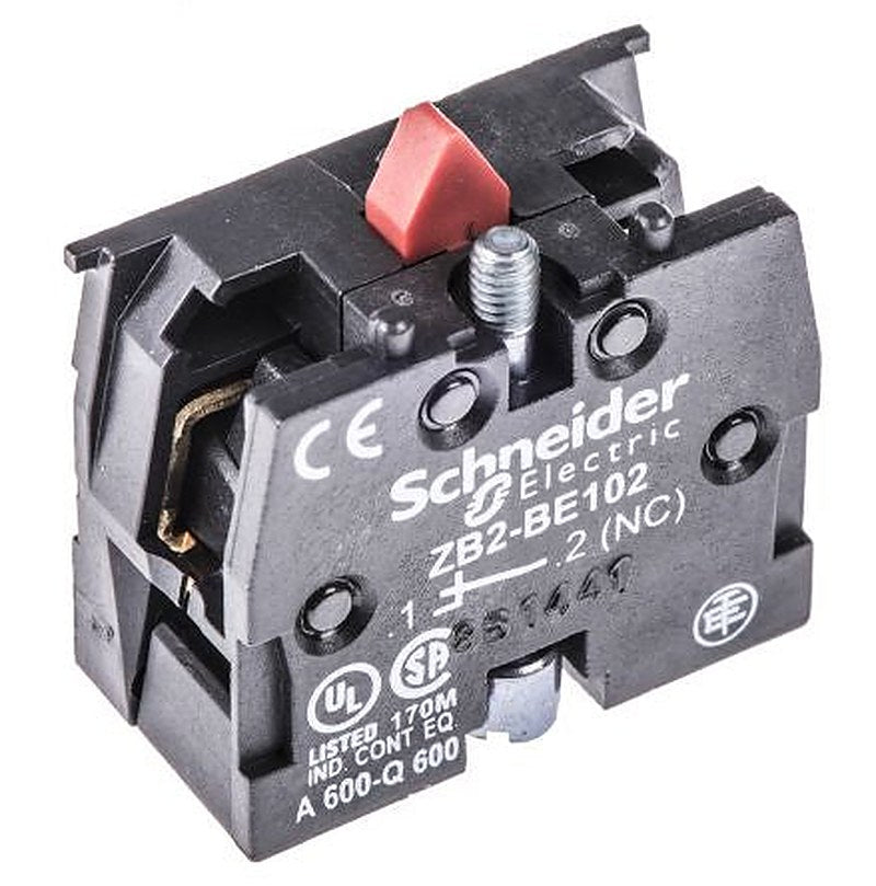 Schneider Electric ZB2 Series Contact Block, 600V, 1 NC