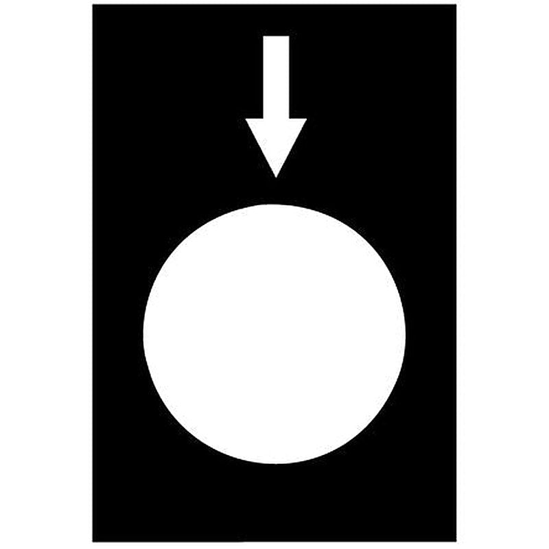 Schneider Electric Legend for Use with XACM, XACB, Pre-printed "White Lower, Slow Black Vertical Mounting