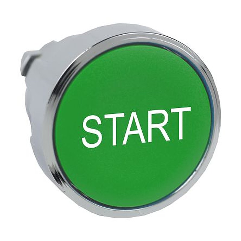 Schneider Electric Harmony XB4 Series Green Spring Return Push Button Head, 22 mm Cutout, IP67, IP66, IP69K