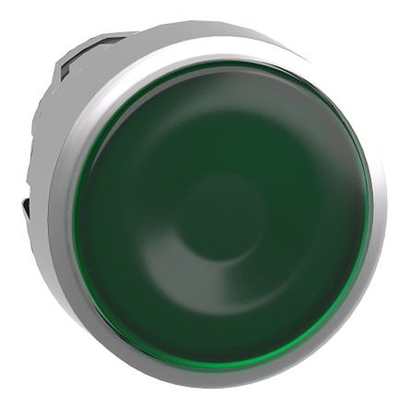 Schneider Electric Harmony Series Green Spring Return Push Button Head, 22 mm Cutout, IP69K, IP66, IP67