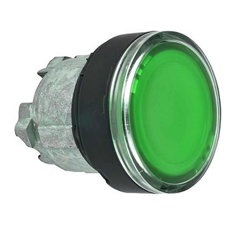 Schneider Electric Harmony XB4 Series Green Spring Return Push Button Head, 22.5 mm Cutout, IP66, IP67, IP69, IP69K,