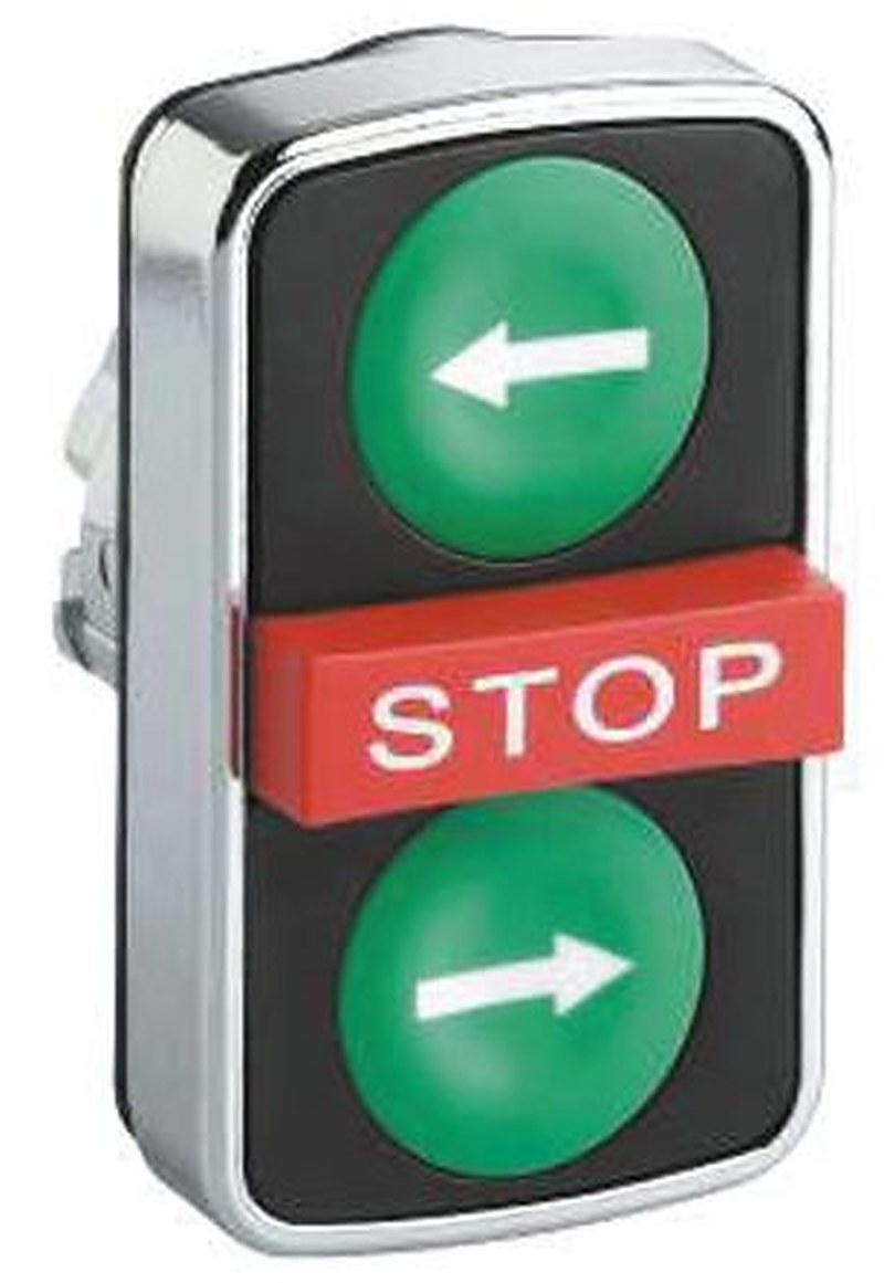 Schneider Electric Harmony XB4 Series Red, White, Green Momentary Push Button Head, 22 mm Cutout, IP69K