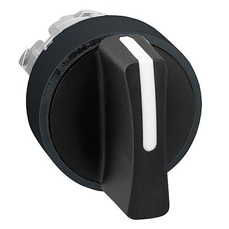 Schneider Electric Harmony XB4 Series 3 Position Selector Switch Head, 22 mm Cutout, Black Handle, IP69K, IP67, IP69