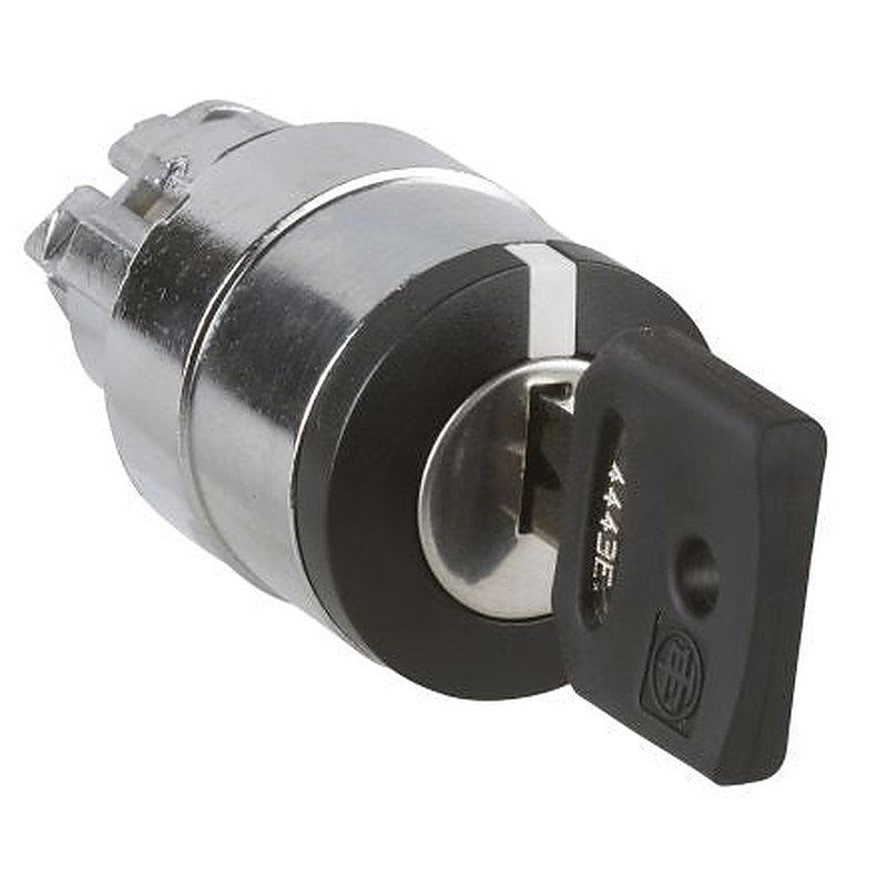 Schneider Electric Harmony 2-position Key Switch Head, Latching, 22 mm Cutout