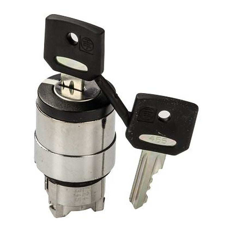 Schneider Electric Harmony 2-position Key Switch Head, Latching, 22 mm Cutout
