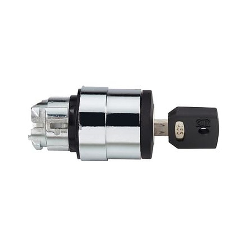 Schneider Electric ZB4 2-position Key Switch Head, Left Key Withdrawal, 29 mm Cutout