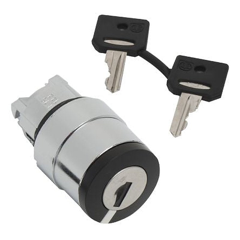 Schneider Electric Harmony 2-position Key Switch Head, Spring Return to Centre, 22 mm Cutout