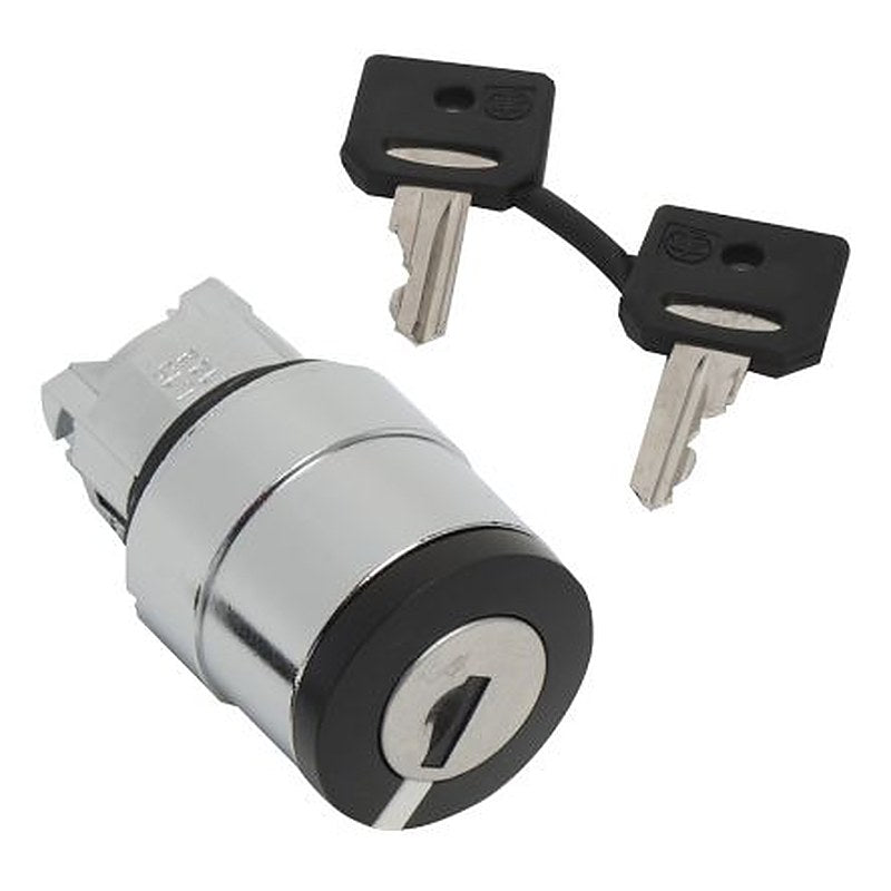 Schneider Electric ZB4 2-position Key Switch Head, Manual, 22 mm Cutout