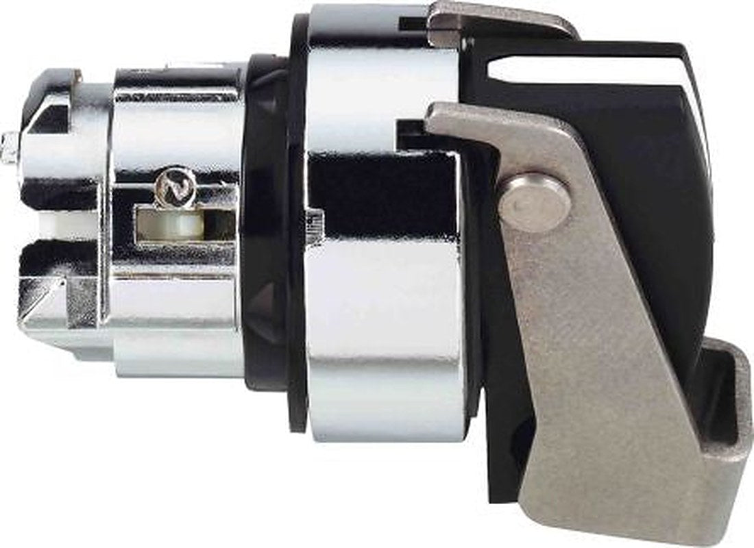 Schneider Electric Harmony Series 2 Position Selector Switch Head, 22 mm Cutout, Black Handle, IP69