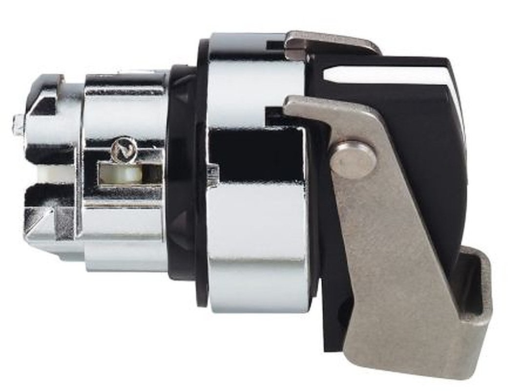 Schneider Electric Harmony Series 2 Position Selector Switch Head, 22 mm Cutout, Black Handle, IP69K, IP69, IP67