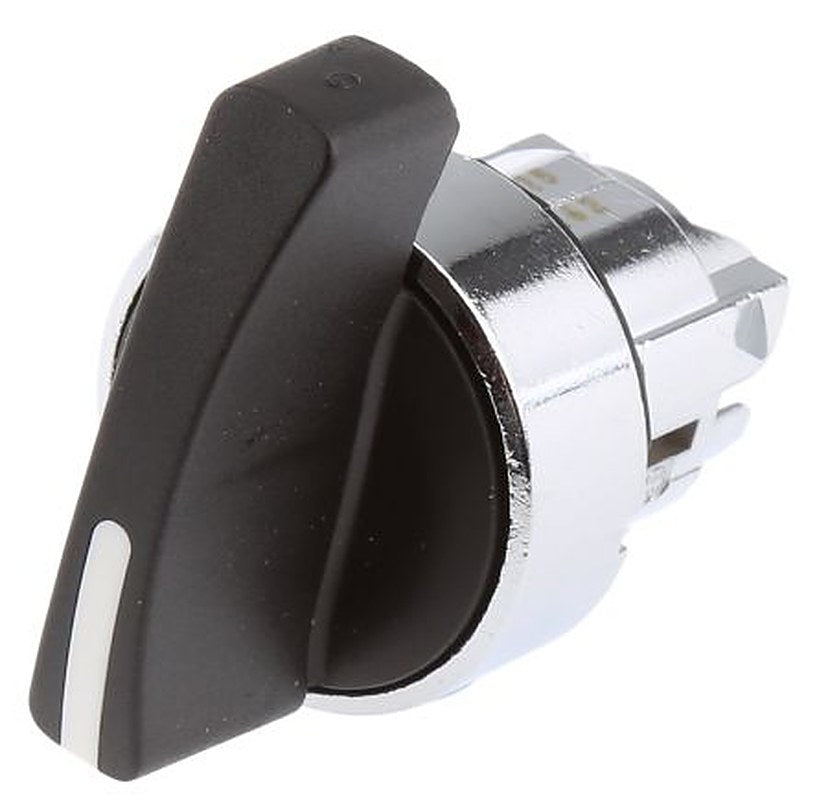 Schneider Electric Harmony Series 3 Position Selector Switch Head, 22 mm Cutout, Black Handle, IP69, IP66, IP67