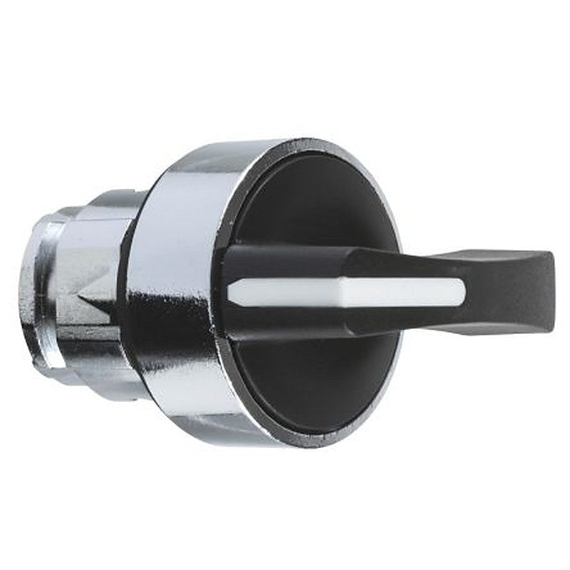 Schneider Electric Harmony Series 2 Position Selector Switch Head, 22 mm Cutout, Black Handle, IP66, IP69, IP67