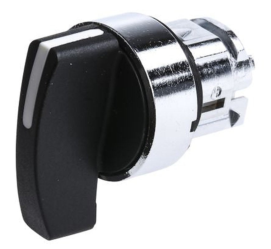 Schneider Electric Harmony Series 3 Position Selector Switch Head, 22 mm Cutout, Black Handle, IP67, IP66, IP69