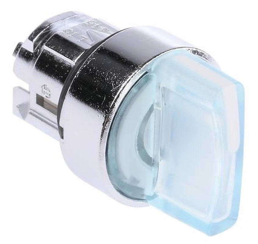 Schneider Electric Harmony Series 3 Position Illuminated Selector Switch Head, 22 mm Cutout, White Handle, IP66, IP69K,