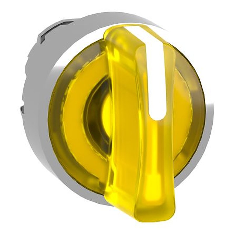 Schneider Electric Harmony XB4 Series 3 Position Illuminated Selector Switch Head, 22 mm Cutout, IP67, IP66, IP69K