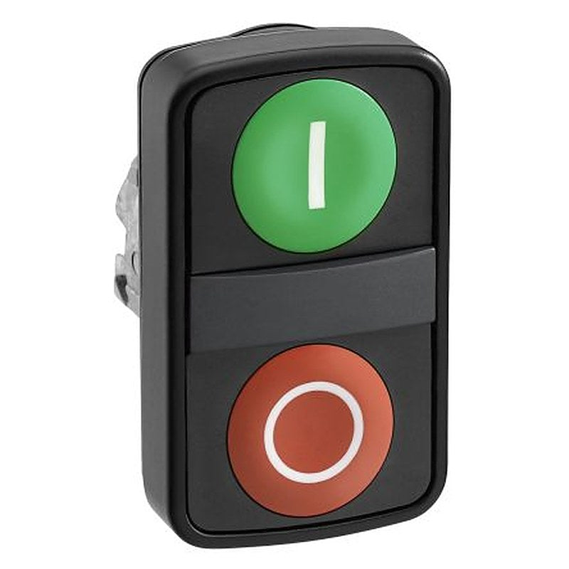 Schneider Electric Harmony Series Push Button Switch, Spring Return, 22 mm Cutout, Green LED, IP66, IP69