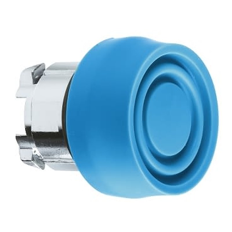 Schneider Electric Harmony XB4 Series Blue Spring Return Push Button Head, 22 mm Cutout, IP69K, IP67, IP66