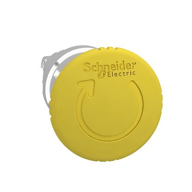 Schneider Electric Harmony Series Yellow Turn to Release Push Button Head, 22 mm Cutout, IP66, IP67, IP69K