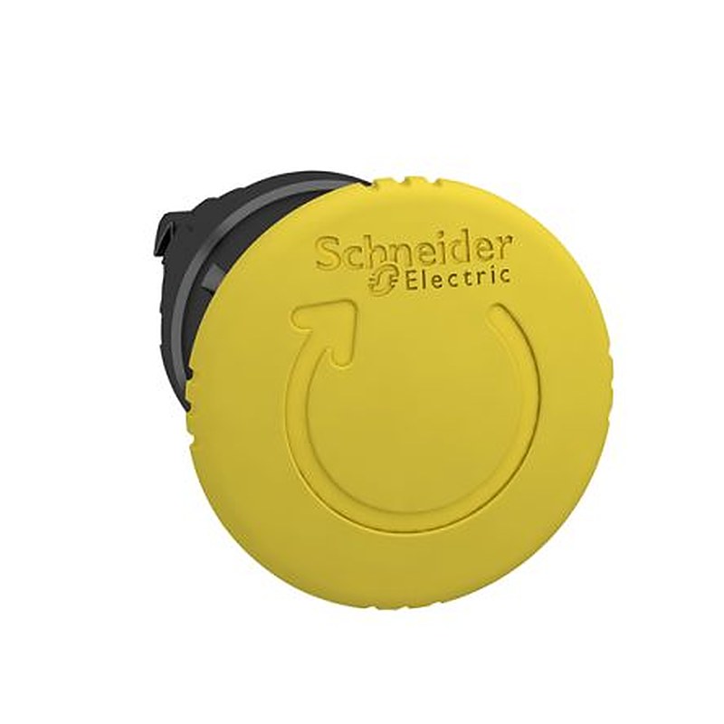 Schneider Electric Harmony XB4 Series Yellow Latching Push Button Head, 22 mm Cutout, IP69K, IP66, IP67, IP69