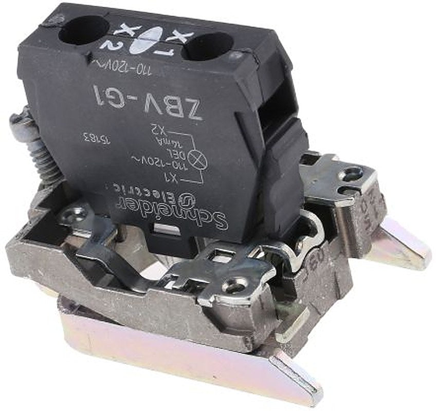 Schneider Electric Harmony Series Light Block, 110V, 120 V, White Light