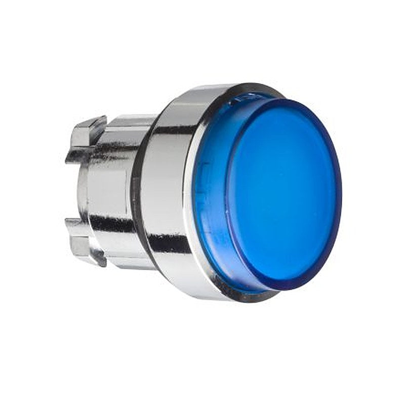 Schneider Electric Harmony Series Blue Spring Return Push Button Head, 22 mm Cutout, IP69K, IP66