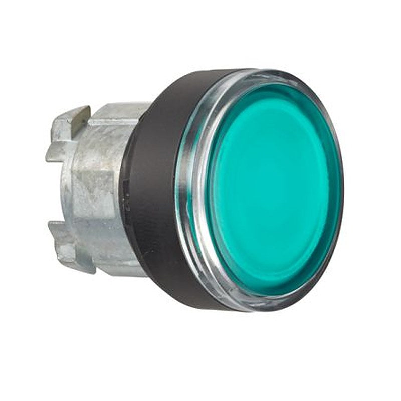 Schneider Electric Harmony XB4 Series Green Spring Return Push Button Head, 22.5 mm Cutout, IP69K, IP69, IP67, IP66