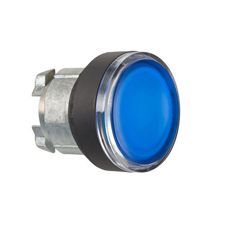Schneider Electric Harmony Series Blue Spring Return Push Button Head, 22 mm Cutout, IP69K, IP67, IP66