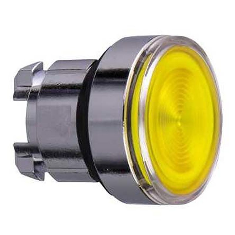 Schneider Electric Harmony XB4 Series Yellow Momentary Push Button Head, 22 mm Cutout, IP69K, IP67, IP66
