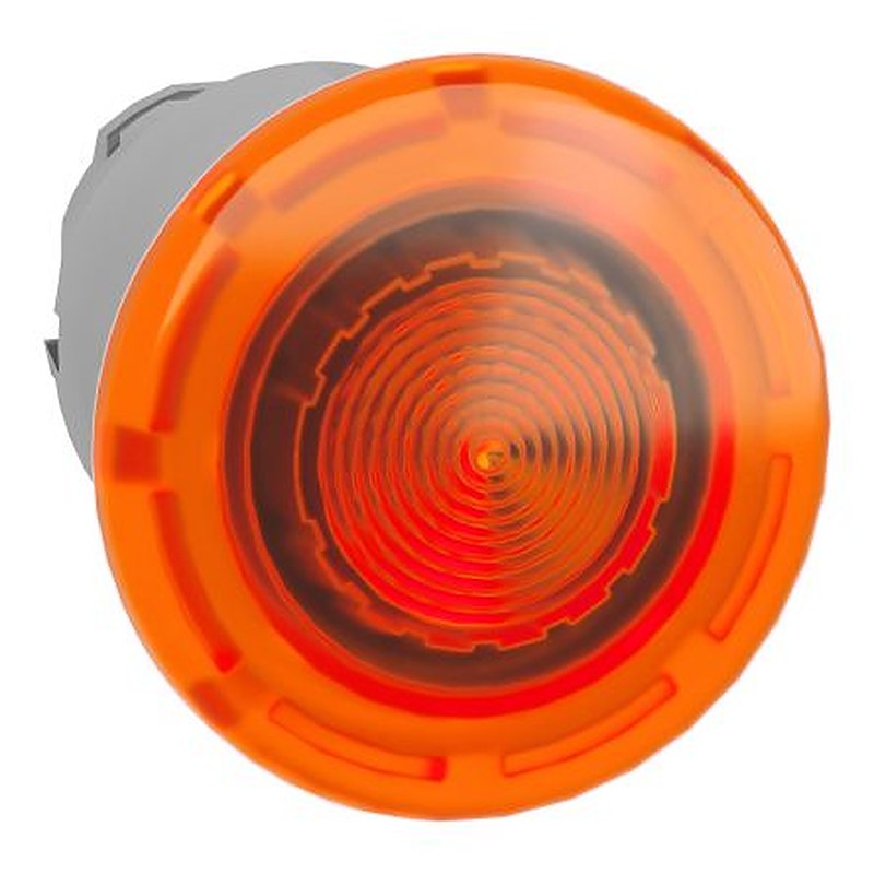 Schneider Electric Harmony Series Orange Spring Return Push Button Head, 22 mm Cutout, IP67, IP69K, IP66