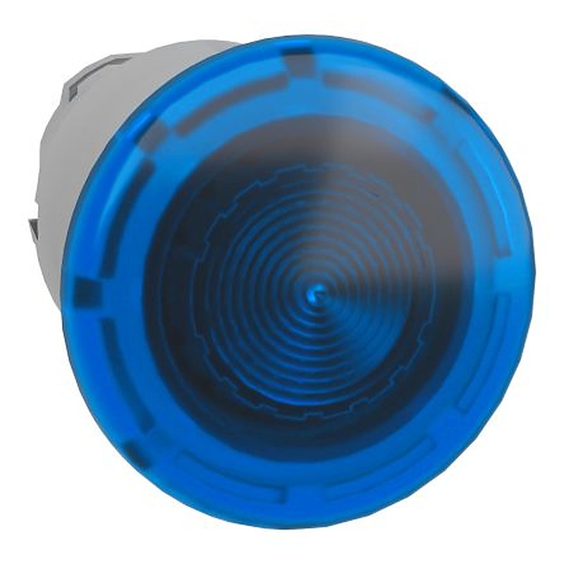 Schneider Electric Harmony Series Blue Spring Return Push Button Head, 22 mm Cutout, IP69K, IP67, IP66