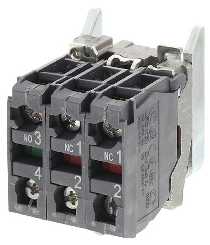 Schneider Electric Harmony Series Contact Block, 600V, 1 NO/2 NC