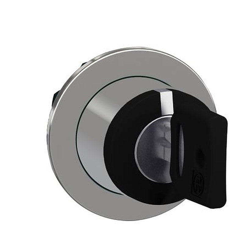 Schneider Electric ZB4 3-position Key Switch Head, Spring Return, 30 mm Cutout