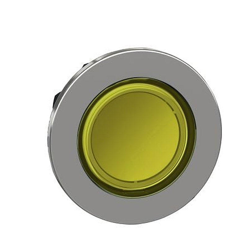 Schneider Electric Harmony XB4 Series Yellow Maintained Push Button Head, 30 mm Cutout, IP66, IP67, IP69K