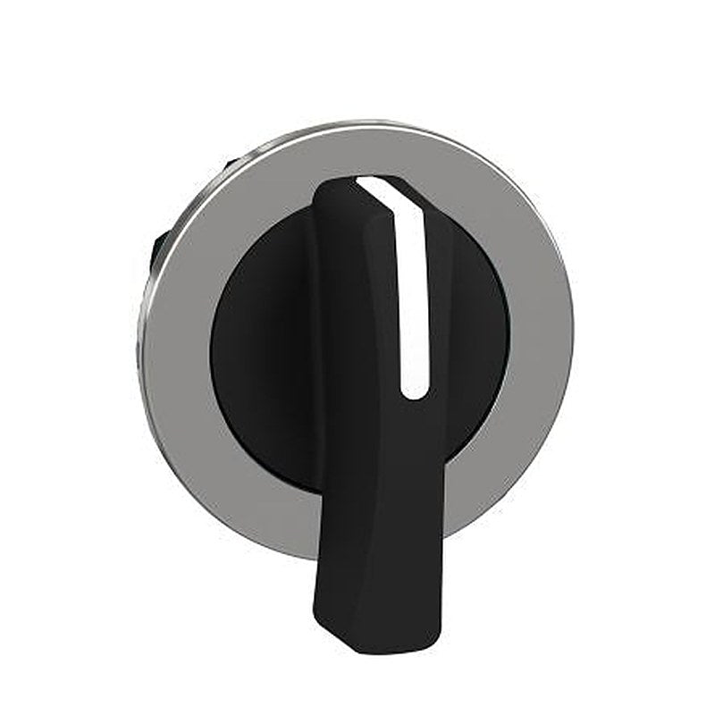 Schneider Electric ZB4 Series 3 Position Selector Switch Head, 30 mm Cutout, Black Handle, IP69, IP67, IP66