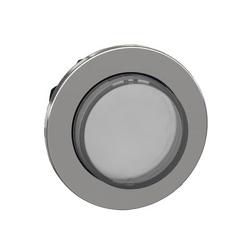 Schneider Electric, ZB4, Flush White LED Pilot Light Head, 30 mm Cutout, IP66, IP67, IP66K, IP69, Round, 240V