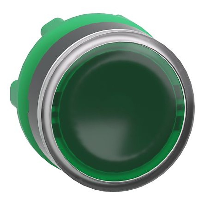 Schneider Electric Harmony Series Green Spring Return Push Button Head, 22 mm Cutout, IP69K, IP67, IP66