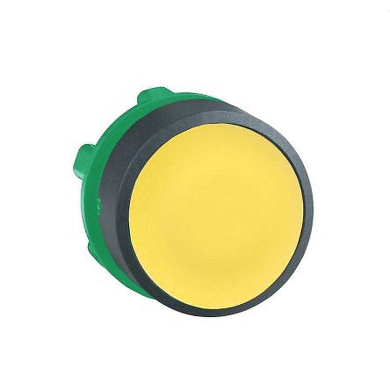 Schneider Electric Harmony Series Yellow Spring Return Push Button Head, 22 mm Cutout, IP67, IP66, IP69K