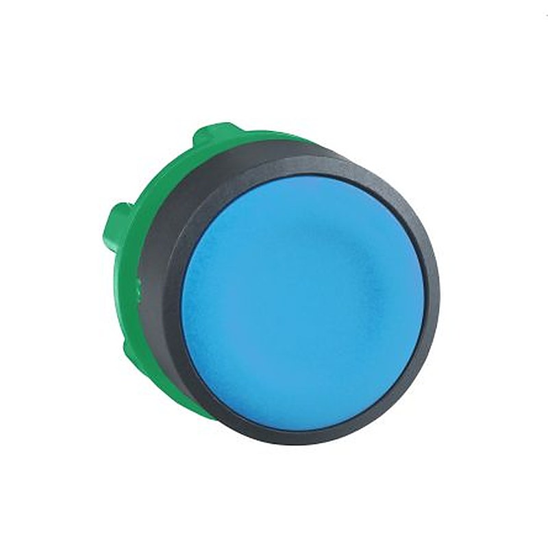 Schneider Electric Harmony Series Blue Spring Return Push Button Head, 22 mm Cutout, IP69K, IP67, IP66
