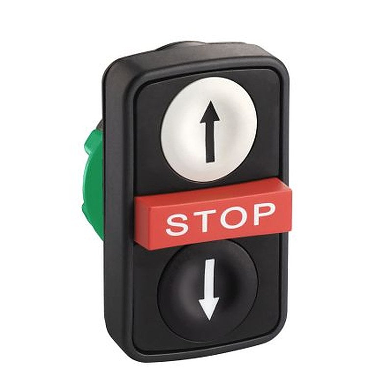 Schneider Electric Harmony Series White, Red, Black Spring Return Push Button Switch, 22 mm Cutout, IP69K, IP67, IP66