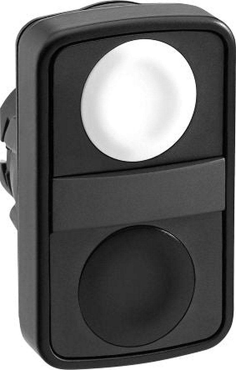 Schneider Electric Harmony Series Black, White Spring Return Push Button Head, 22 mm Cutout, IP66, IP67, IP69K
