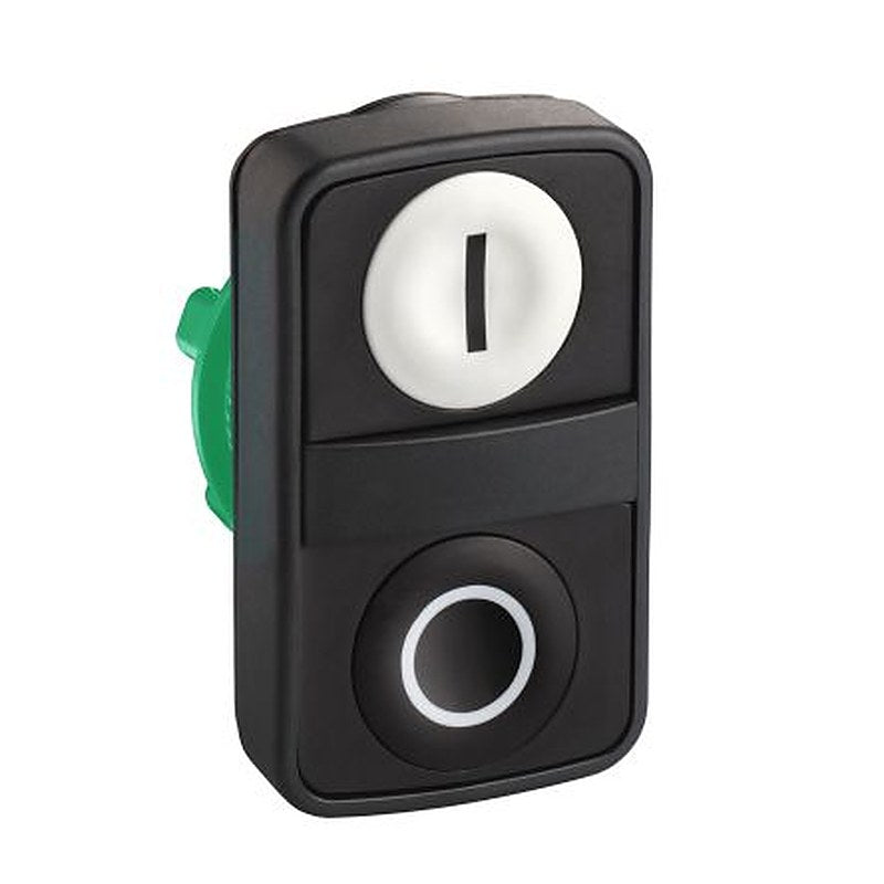 Schneider Electric Harmony Series Black, White Spring Return Push Button Head, 22 mm Cutout, IP66, IP67, IP69K