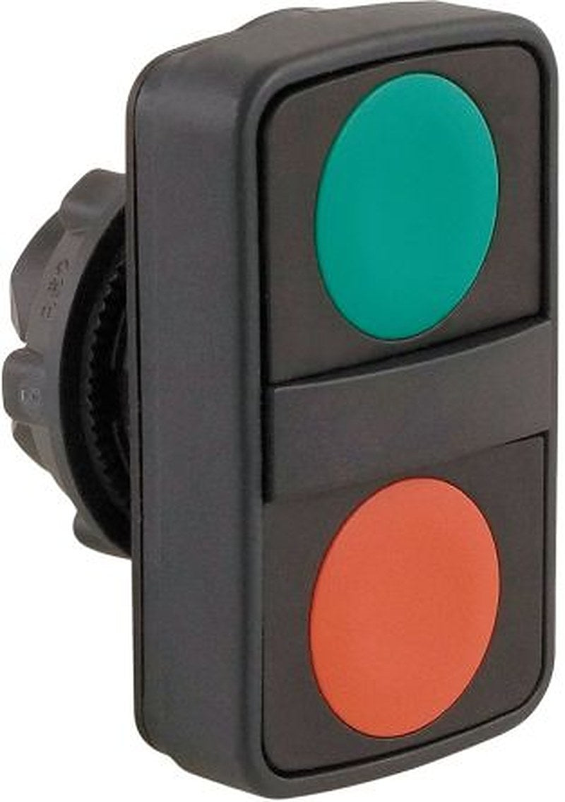 Schneider Electric Harmony XB5 Series Red, Green Momentary Push Button Head, 22 mm Cutout, IP67, IP69K