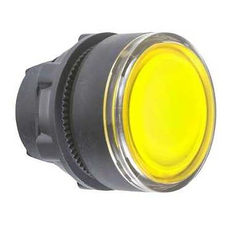 Schneider Electric Harmony Series Yellow Momentary Push Button Head, 22 mm Cutout, IP69K, IP67, IP66